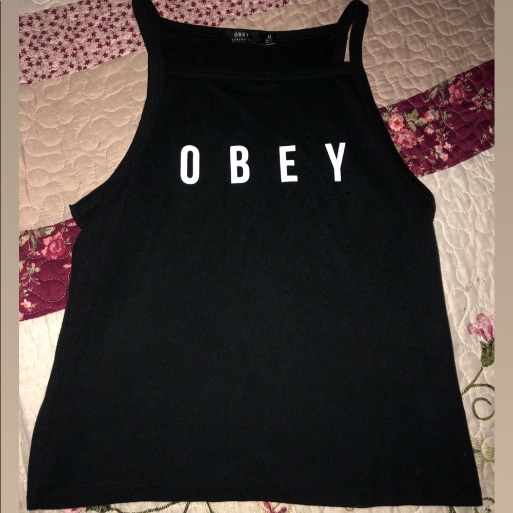 Obey halter top